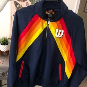 wilson wind breaker s:M & cropped t-shirt s:L